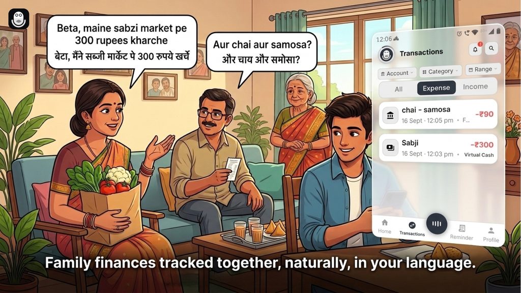 Voxpense family expense tracker